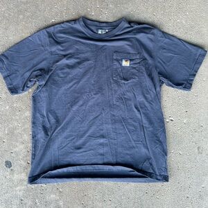 Carhartt Men's Dark Blue Short Sleeve Tee